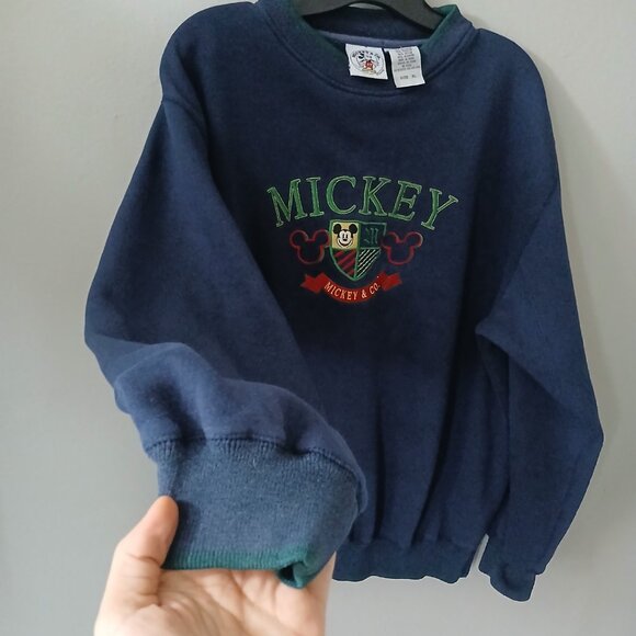 Mickey Mouse Women's Vintage 90's Embroidered Logo Sweatshirt Size XL - Picture 3 of 8